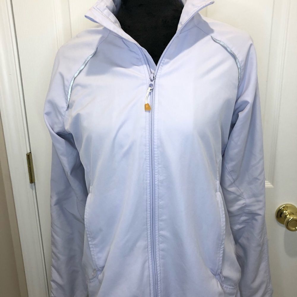 Adidas lavender light weight mesh lined jacket - Picture 2 of 13